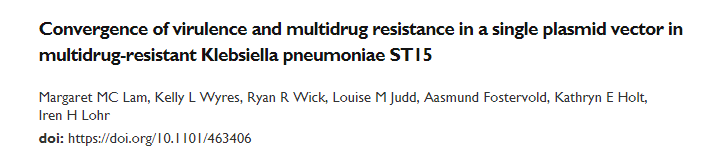 Research on convergence of virulence and MDR in Klebsiella